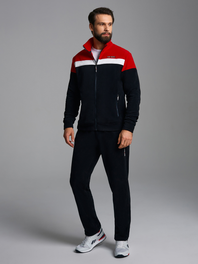 Теплый мужской спортивный костюм  из флиса 111SKM-1549