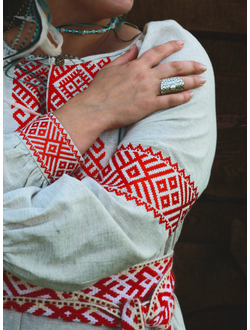 Платье в славянском стиле "Макошь" Ярая