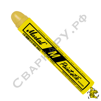 Мелок промышленный перманентный Markal M Paintstik желтый ф17х121мм до +871°C