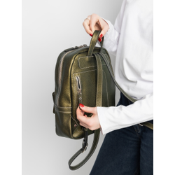 Женский кожаный рюкзак Anzolla Premium gold kiwi (арт. 
3040-59)