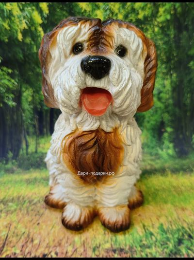 Садовая фигура БОЛОНКА 26*20см   0,9кг   полистоун Россия 1429//016753