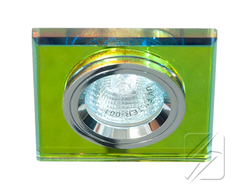 Светильник JCDR G5.3 стекло 8170 квадрат мульти 5