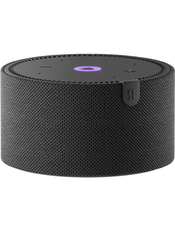 Умная колонка Яндекс Станция Мини без часов с Алисой, черный оникс, 10Вт