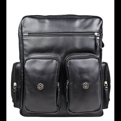 Кожаный рюкзак-сумка Fiorentino black (арт. 3003-01)