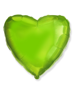 Шар (18''/46 см) Сердце, Лайм