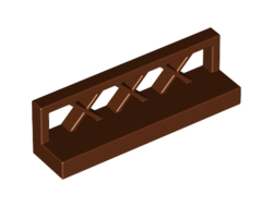 Fence 1 x 4 x 1 Lattice, Reddish Brown (3633 / 4211322 / 6052826 / 6192371)