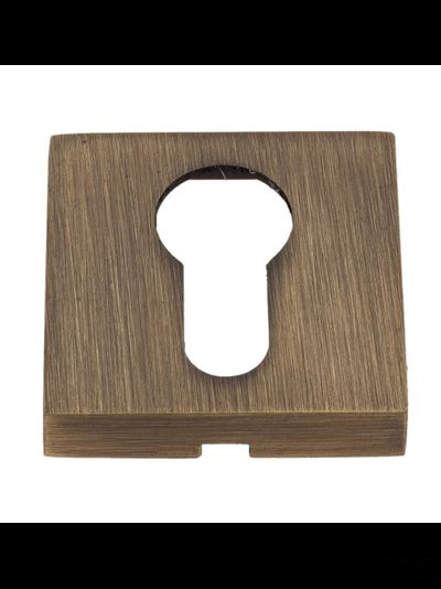 Накладка под цилиндр на квадратном основании Fratelli Cattini CYL 8-BY матовая бронза 2 шт.