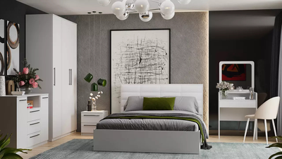 Композиции спальни АГАТА Белый