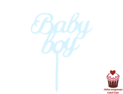 Топпер "Baby boy" голубой, акрил