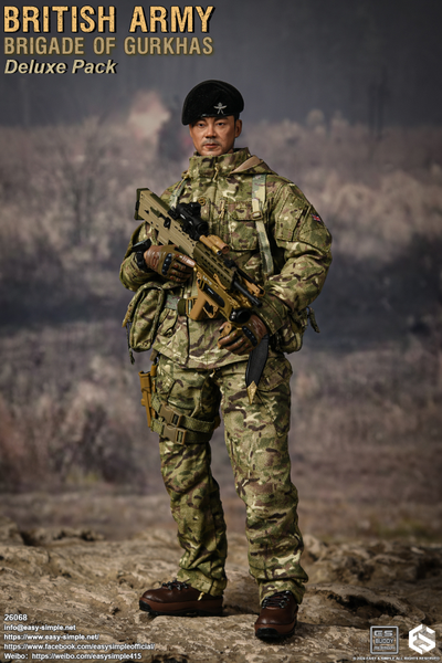 Боец бригады гуркхов Британской армии - Коллекционная ФИГУРКА 1/6 British Army Brigade of Gurkhas Deluxe Pack (26068) - Easy&Simple