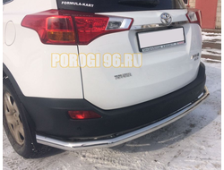 Защита заднего бампера угловая большая d60 для Toyota RAV4 (2015-2019)