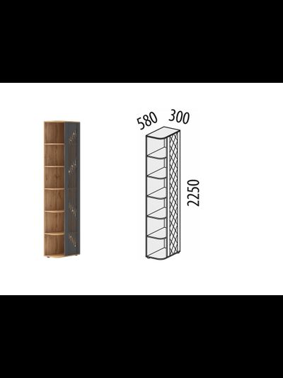 Стеллаж угловой (лев/прав) Монако 902.17