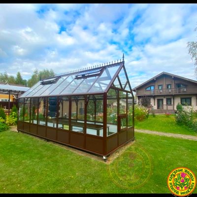 Базовая комплектация теплица из стекла и алюминия ТИТАН размером 6000 х 2500 мм