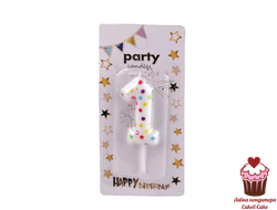 Свеча Горошек 6 см, от 0 до 9