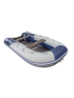 Моторная лодка Ривьера Компакт 3200 СК "Комби" светло-серый/синий