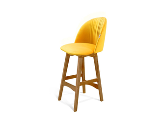 Полубарный стул Only желтый