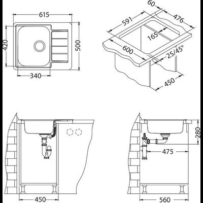 Мойка Alveus Line 110