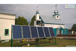 Автономная солнечная система 1,5 кВт в монашеской обители. Спасо-Преображенская пустынь (Старцев Угол), Сеченовский район, Нижегородская область