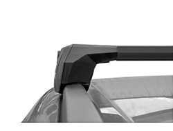 Багажная система БС6 LUX SCOUT черная на интегрированные рейлинги для Geely Monjaro внедорожник 2021-