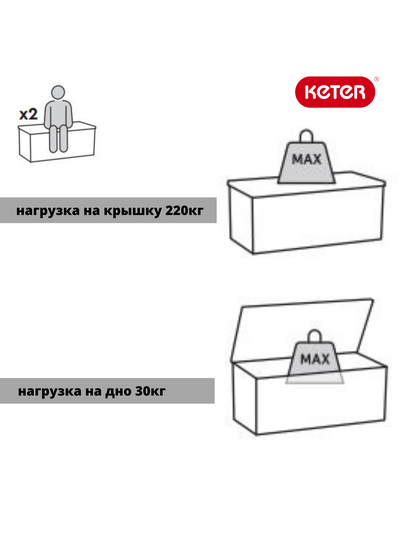 Сундук Камфи 270L, коричневый