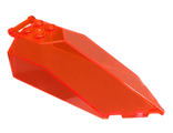 Windscreen 11 x 4 x 2 1/3 Canopy Pointed with Bar Handle, Trans-Neon Orange (27165 / 6166861)
