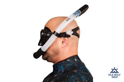 Маска для дайвинга с трубкой Scuba Brothers Flipper Black, комплект