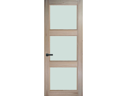 Двери из массива лиственницы ДО 3Ф под три стекла