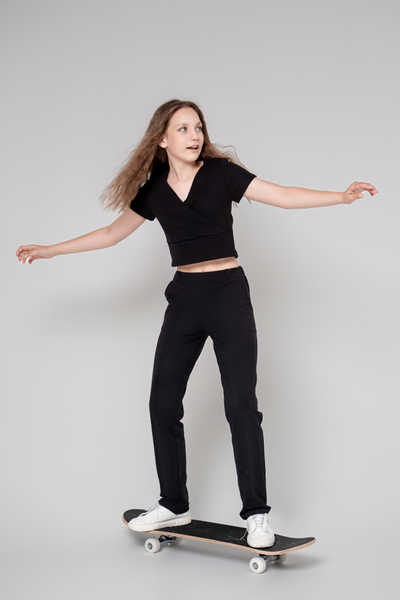 Брюки трикотажные со стрелкой