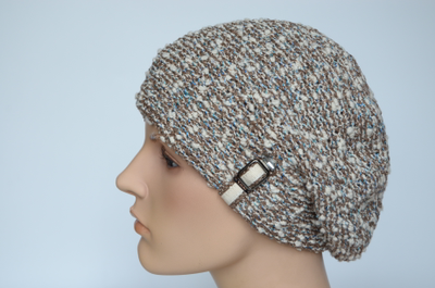 Берет Vizio 1222 В ореховый с голубым