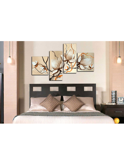 Модульная картина "Белые взрывы"