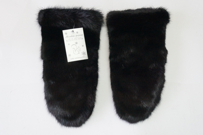 Варежки из меха норки