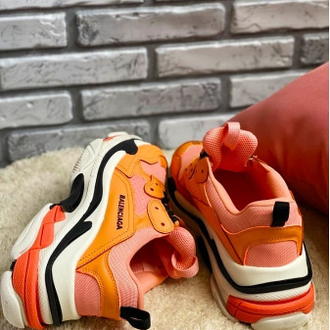 Balenciaga triple s orange white clearance