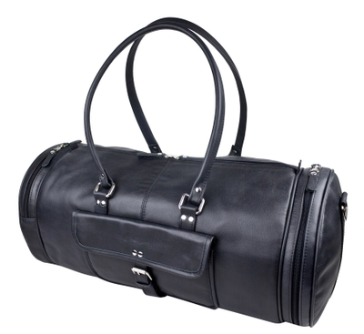 Кожаная дорожная сумка Belforte black (арт. 4011-01)