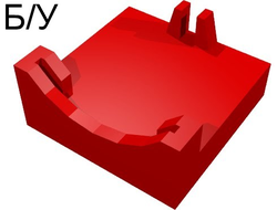 ! Б/У - Electric, Motor 9V Micromotor 2 x 2 Base, Red (2985 / 298521 / 4109830) - Б/У