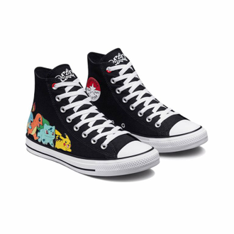 Кеды Converse x Pokemon First Partners black высокие