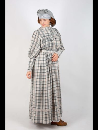 Платье "Поморское" в клетку