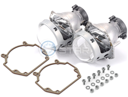 Комплект Hella 3R с рамками для замены штатных ксеноновых / галогенных линз автомобиля Volkswagen Touareg 2002-2005 г.в.