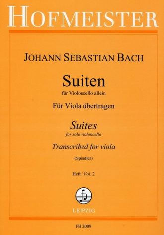 Bach J.S. Suiten für Violoncello Band 2 (Nr.4-6)  für Viola