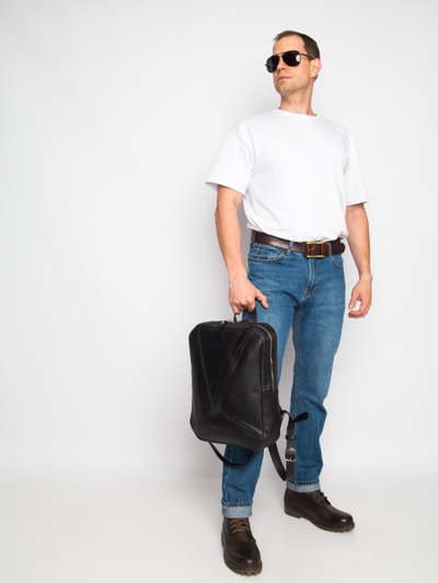 Кожаный рюкзак Lanciano Premium black (арт. 3066-51)