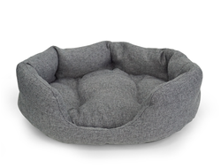Л-01Р Лежанка овальная 60*47*20 темно-серая
