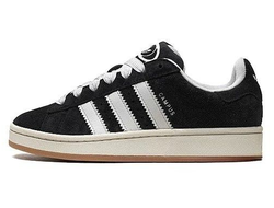 Зимние Adidas Campus 00s Black White Sand With Fur