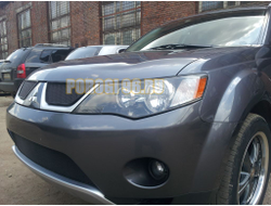 Защита радиатора Mitsubishi Outlander XL 2006-2010 black низ