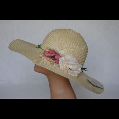 Stefania Maiaroli шляпа с цветком 10013 летняя фото