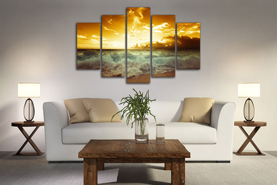 Модульная картина "Красное море"