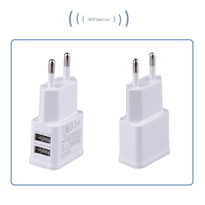 Блок питания 2 порта USB, 5V/1А
