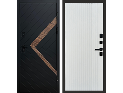 Стальная дверь Плэй с белой панелью