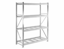 Стеллаж MS Pro 250/150x60/4 b с сетчатыми полками