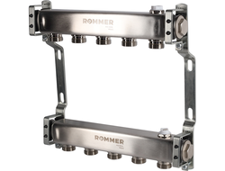 Коллекторная группа ROMMER для радиаторной разводки (5 контуров)