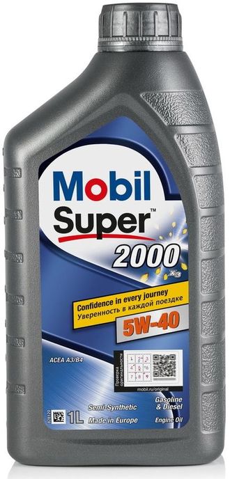 Масло моторное MOBIL Super 2000 X3 5W40 1л п/синт.