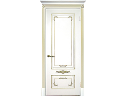 Межкомнатная дверь Смальта 9 слоновая кость с золотой патиной